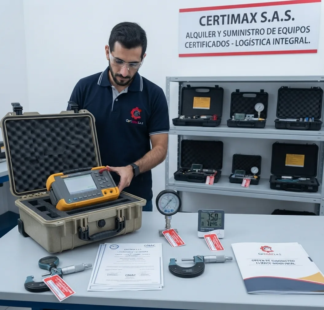 Equipos de medición industriales listos para alquiler